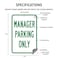 Pickup and DropOff Only No Parking Sign 12 X 18 Heavy Gauge Aluminum Signs