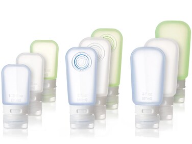 humangear GoToob Refillable Silicone ClearGreenBlue Large 3ozHG0187