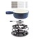 Swissmar KF66518 Lugano 2Quart Cast Iron Cheese Fondue Set 9Piece Deep Blue