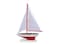 Hampton Nautical Pacific Sailer Sailboat 17 Red