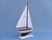 Hampton Nautical Pacific Sailer Sails Boat 17 White