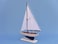 Hampton Nautical Pacific Sailer Sails Boat 17 White