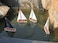 Hampton Nautical It Floats Floating Sailboat 12 Light Blue