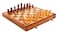 StonKraft 12 x 12 Inch Wooden Foldable Chess Board Game Set with Wooden Chess Pieces  Colored Chess Book