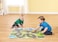 VIKINGTOYS Viking Toys  Playmat and Vehicles Set  Includes Large Mat with Road Design and 2 Cars Folds Up to Storage for Kids Ages 1 Year