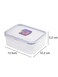 LOCK  LOCK 1176 Oz Rectangular Short Food Container