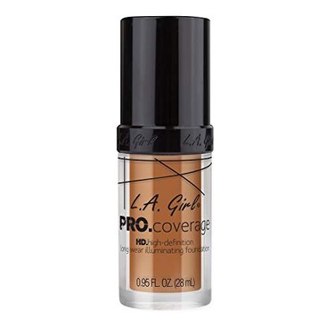 LA Girl Pro Coverage Liquid Foundation Warm Caramel 095 Fl Oz