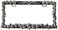 Bully WL232C Mutely Skull License Frame