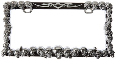 Bully WL232C Mutely Skull License Frame