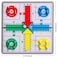 Yellow Mountain Imports Ludo Magnetic Folding PocketSize Travel Board Game Set  65 Inches