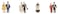 Faller 155330 BrideGroom with Vicar N Scale Figure Set