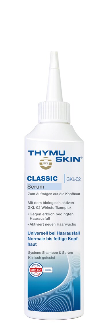 THYMUSKIN Classic  Hair Care Peptides Shampoo  Serum for Hair Growth Due to Hair Loss  for Scalp and Damaged Hair 2Step System Classic Serum 100 ml