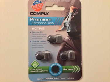 Comply S200 Active Earphone Tips Charcoal 3 Pair Medium