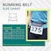 Velochampion Triathlon Running Belt Elastic Comfortable and ClipFastened Adjustable Waist Belt for Marathons and Racing
