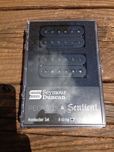 Seymour Duncan PegasusSentient 6 String Humbucker Pickup Set Black 1110895B