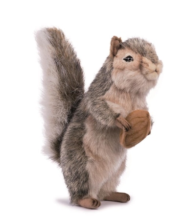 Hansa Squirrel Plush 8 Gray