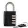 SX575 4Dial Combination Disc Padlock High Security Combination Lock Indoor Outdoor Storage Cabinet Padlock Durable Locker Lock for Home Improvement with Shielded Hardened Steel ShackleChrome