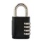 SX575 4Dial Combination Disc Padlock High Security Combination Lock Indoor Outdoor Storage Cabinet Padlock Durable Locker Lock for Home Improvement with Shielded Hardened Steel ShackleChrome