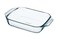 Pyrex Optimum Glass Rectangular Roaster High Resistance Easy Grip 31x20 cm