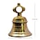 eSplanade Brass Hanging Temple Bell Ghanta Church Bell  Home Decor  Pooja Items  Golden  7 Inches