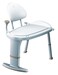 Moen Home Care Glacier White 33Inch W x 18Inch D Adjustable Height NonSlip Bath Safety Transfer Bench for Shower DN7105
