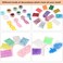 Sntieecr 320 Pieces Letter Resin Molds Alphabet Silicone Casting Molds Kits with Glitter Powder Epoxy Tools and Metal Accessories for DIY Keychains and Craft Making
