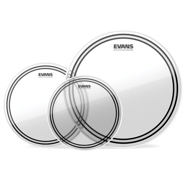 Evans Drum Heads  EC2S Clear Rock Tompack 10 inch 12 inch 16 inch