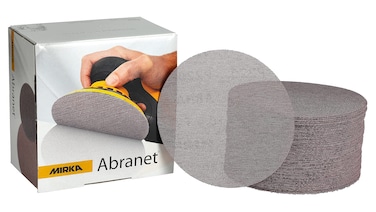 Mirka 9A241320 6Inch 320 Grit Mesh Abrasive Dust Free Sanding Discs Box of 50 Discs