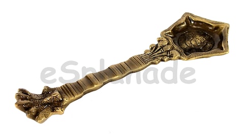 Brass Panchmukhi Nag Head Pooja Diya  Home Decor  Diya Deepak Deepam  Pooja Articles  Oil Lamp Pooja Diya Puja Spoon  85 Inches