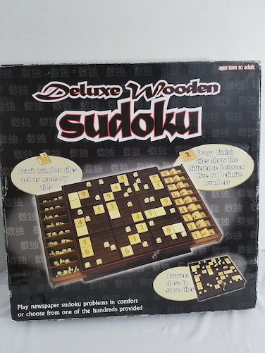 Senario Entertainment  Deluxe Wooden  Sudoku  Board Game