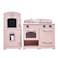 Teamson Kids  Retro Kids Toy Pretend Play Kitchen Playset with Refrigerator Freezer Oven and Dishwasher  Pink 2 Pcs