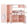 Teamson Kids Little Chef Wooden Westchester Retro Kids Play Kitchen Playset for Toddlers Child Children Boy Girl Pink