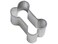 CybrTrayd Mini Dog Bone B Cookie Cutter in Tinplated Steel Silver