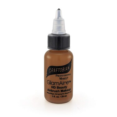 GlamAire Airbrush Makeup by Graftobian  High Definition Airbrush Foundation Professional Formula for LongLasting Wear For Makeup Artists and Beauty Aficionados Made in USA Sienna