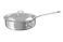 Mauviel MCook 5Ply Polished Stainless Steel Saute Pan With Lid And Cast Stainless Steel Handle 32qt Made In France