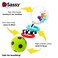 Sassy Spin Shine Rattle Developmental Toy Colors May Vary