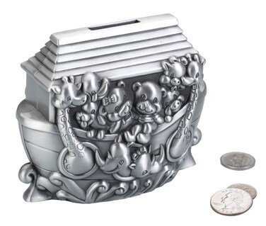 Lillian Rose Pewter Bank Noahs Ark 45
