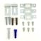 ART DISPLAY SYSTEMS Sec_1b Complete Set Security Hanger Hardware Brackets for Art Picture Frame