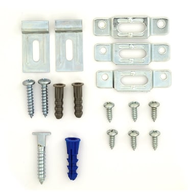 ART DISPLAY SYSTEMS Sec_1b Complete Set Security Hanger Hardware Brackets for Art Picture Frame