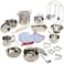 Constructive Playthings KidSized Stainless Steel Cookware for Pretend Play Ages 48