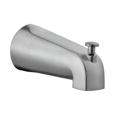 Design House Satin Nickel 522920 SlipOn Tub Diverter Spout 5 Inch 5inch