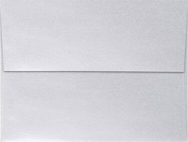 LUXPaper A7 Invitation Envelopes  Peel  Press  5 14 x 7 14  Silver Metallic  80lb Text  1000 Qty