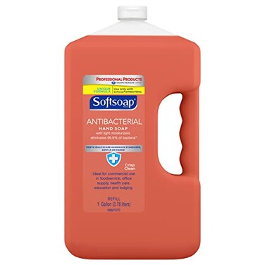Softsoap Antibacterial Liquid Hand Soap Refill Crisp Clean 1Gallon