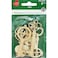 New Image Group The NI20122811 Assorted Wood Keys Shapes 8 Pack