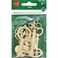 New Image Group The NI20122811 Assorted Wood Keys Shapes 8 Pack