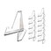 OnFireGuy Set of 12 Mini Acrylic Easel Stands 225 inch High