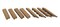 Bare Decor EZFloor Corner Trim Piece Interlocking Flooring in Solid Teak Wood Set of 8 Oiled Finish