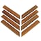Bare Decor EZFloor Corner Trim Piece Interlocking Flooring in Solid Teak Wood Set of 8 Oiled Finish