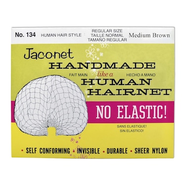 Hair Net JacONet Handmade No Elastic Regular Size Medium Brown1 Net Per Pack 1 Pack