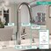 hansgrohe Talis S Chrome High Arc Kitchen Faucet Kitchen Faucets with Pull Down Sprayer Faucet for Kitchen Sink Magnetic Docking Spray Head Chrome 14877001